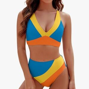 Blooming Jelly High Waist Swimsuit